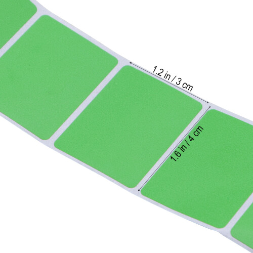 Blank Thermal Transfer Label Printer Paper Shipping Sticker Green 1