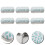 6Pcs Rectangular Tin Box Metal Candy Case Small Storage Organizer 9