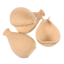 4Pcs DIY Small Wooden Flower Vases Khaki Decorative Vase for Wedding