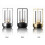 (Silver) Modern Led Table Lamp Touch Dimmable Usb Rechargeable Bar Night Light Cordless 3