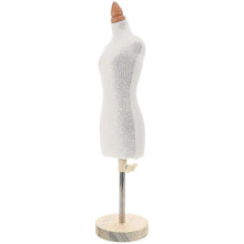 Mannequin for Clothes Doll Dress Form Mannequin Adjustable Stand Tailoring Fashion Design Women 60.00X10.50X7.50CM Wood 1Pcs