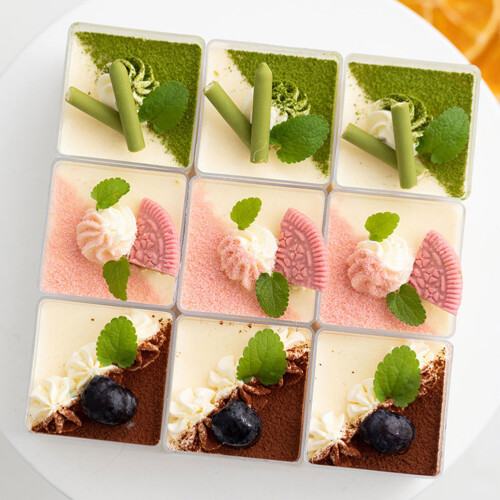 50 Pcs Square Mousse Cups For Yogurt And Desserts 2