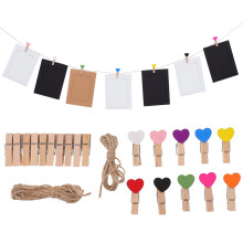 1Set Verjaardagsfoto Slinger Met Clips En Duurzaam Jute Touw
