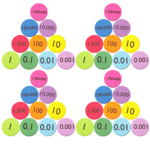 Foam Digital Disks 300pcs Eva Math Place Value Manipulatives