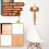 1Pc Wall-Mounted Wooden Cucurbit Flute Storage Rack 11