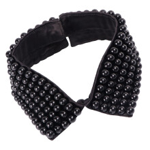 1Pc Versatile False Collar With Water Pearl Lace For Women