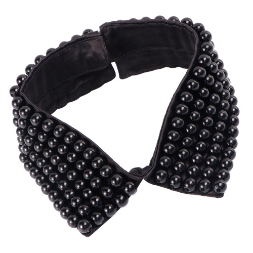 1Pc Versatile False Collar With Water Pearl Lace For Women