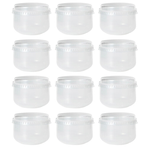12Pcs Caramel Pudding Yogurt Transparent 2