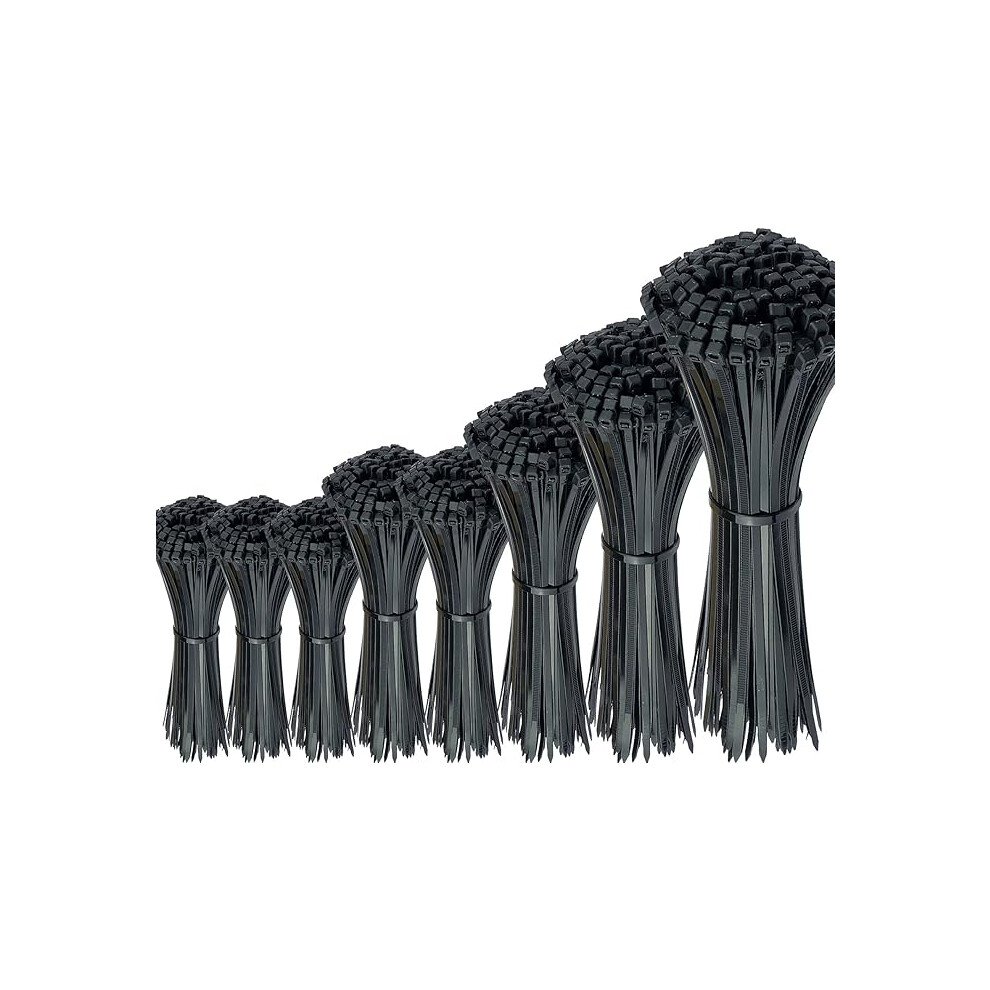 750 Pack Black Nylon Cable Ties 87900941