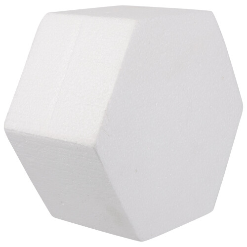 3 Unidades De Bolo Falso Hexagonal