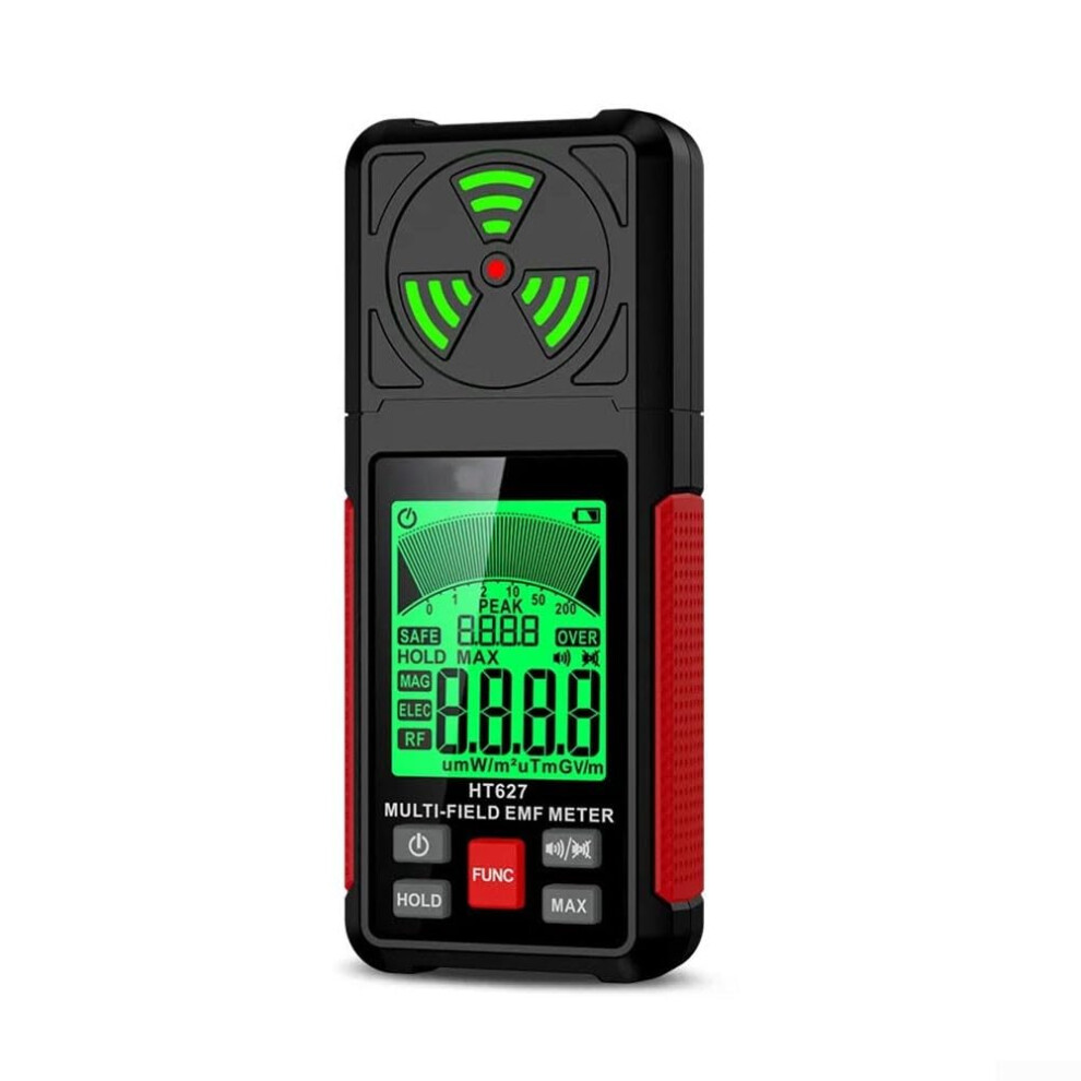 Emf Meter Ht627, Digital Electromagnetic Field Radiation Detector, Multi-Field Emf Meter With Sound And Alerts Light 9016109270948