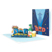 Unique Father Card For Dad Handmade Gift Greeting Card With Envelope Beautifully Crafted Special Father Card