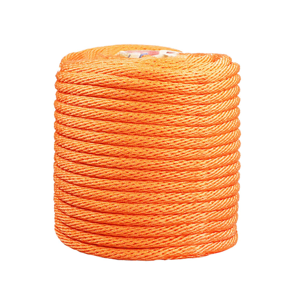 12Mm Outdoor Polypropylene Aerial Work Auxiliary Rope 20 Meters Orange 2400 Kg Pulling Force Cargo Binding Sling 9393856173419