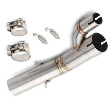 Exhaust Connecting Pipe For B&MW S1000RR 2017 2018 Stainless Steel Middle Link Pipe Motorcycle Exhaust Connector