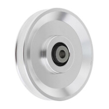 (110mm Silver) Bearing Pulley Wheel Gym Accessory Universal for Cable Machine Gym Equipment 54mm Silver