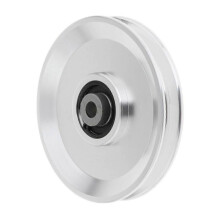 (114mm Silver) Bearing Pulley Wheel Gym Accessory Universal for Cable Machine Gym Equipment 54mm Silver