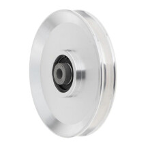 (120mm Silver) Bearing Pulley Wheel Gym Accessory Universal for Cable Machine Gym Equipment 54mm Silver