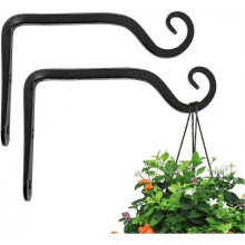 6-Inch Wall Hook Hanging Plant Bracket - Decorative Straight Plant Hanger for Indoor Outdoor Decor