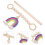 1 Set Holzperlen Vorhang Halter Mit Quaste 6