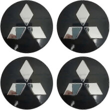 4 Pack Fit Mitsubishi Wheel Center Hub Caps,60mm/2.35 inch Wheel Hub Logo Caps Center Cover Emblem w