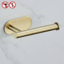 (Tissue holder) Bathroom Hardware Set Brushed Gold Robe Hook Towel Bar Toilet Paper Holder Bath Bathroom Accessories