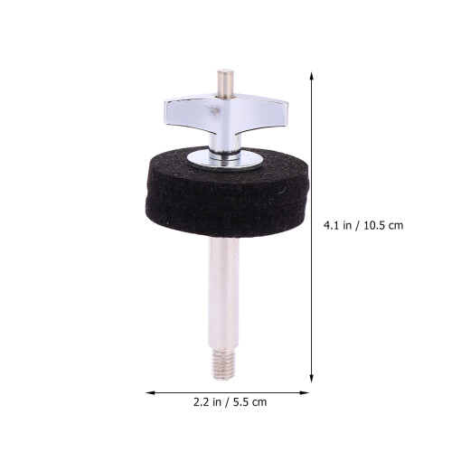 Iron Plating Cymbal Stacker Bass Drum Schraube Schwarz 1