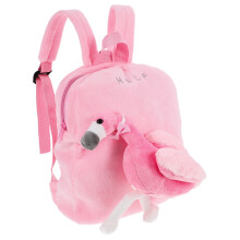 Kids Flamingo Laufschule Rucksack Mit Abnehmbarem Plüschtier Pink