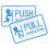 2Stk. Pull Push Türschilder Für Glastüren Eingangstür 1