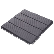 Kunststoff Verriegelung Deckfliese Terrassenfliese Grau