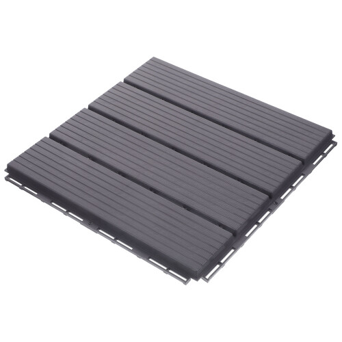 Kunststoff Verriegelung Deckfliese Terrassenfliese Grau