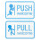 2Stk. Pull Push Türschilder Für Glastüren Eingangstür 9