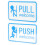 2Stk. Pull Push Türschilder Für Glastüren Eingangstür 5