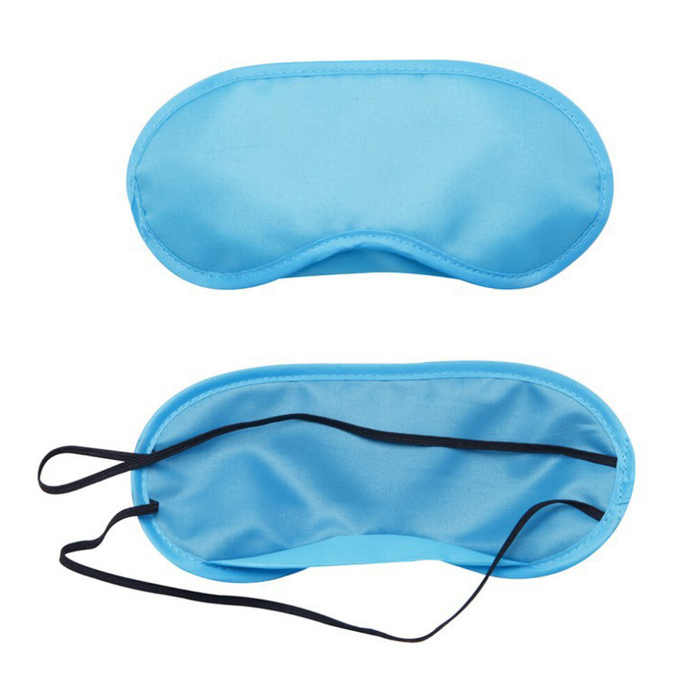 Solustre Light 34Pcs Polyester Sleeping Eye Patch Travel Blindfold Eye Mask 17 Colors