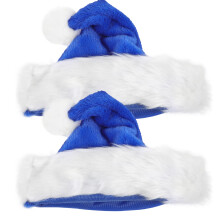 2Pcs Soft Santa Hats For Adults Comfortable Xmas Holiday Wear