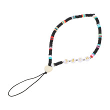 Black Mobile Phone Hanging Rope Exquisite Acrylic Crystal Strap