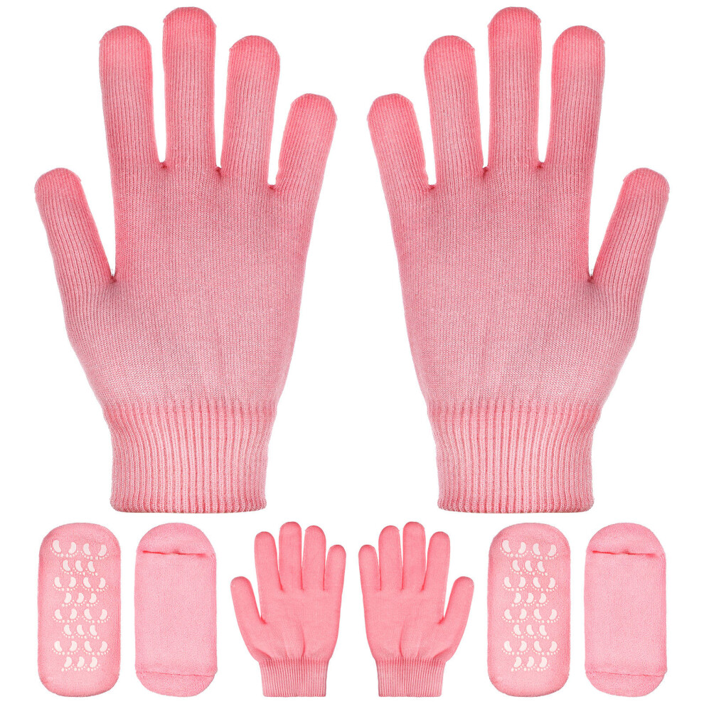 Artibetter 2 Sets Spa Moisturizing Socks And Gloves Therapy Set