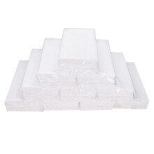 10 Packungen Papierservietten Großpackung Weiß 90 Blatt