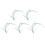 5Pcs Cymbidium Embroidery Appliques Orchid Patch 3