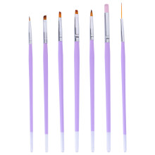 7 Pcs Durable Nail Art Brushes For Design Painting Pen Supplies