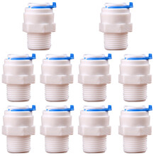 1 Set 10 St Kunststoff Wasserfilterzubehör Außen Zu PE Rohr Weiß