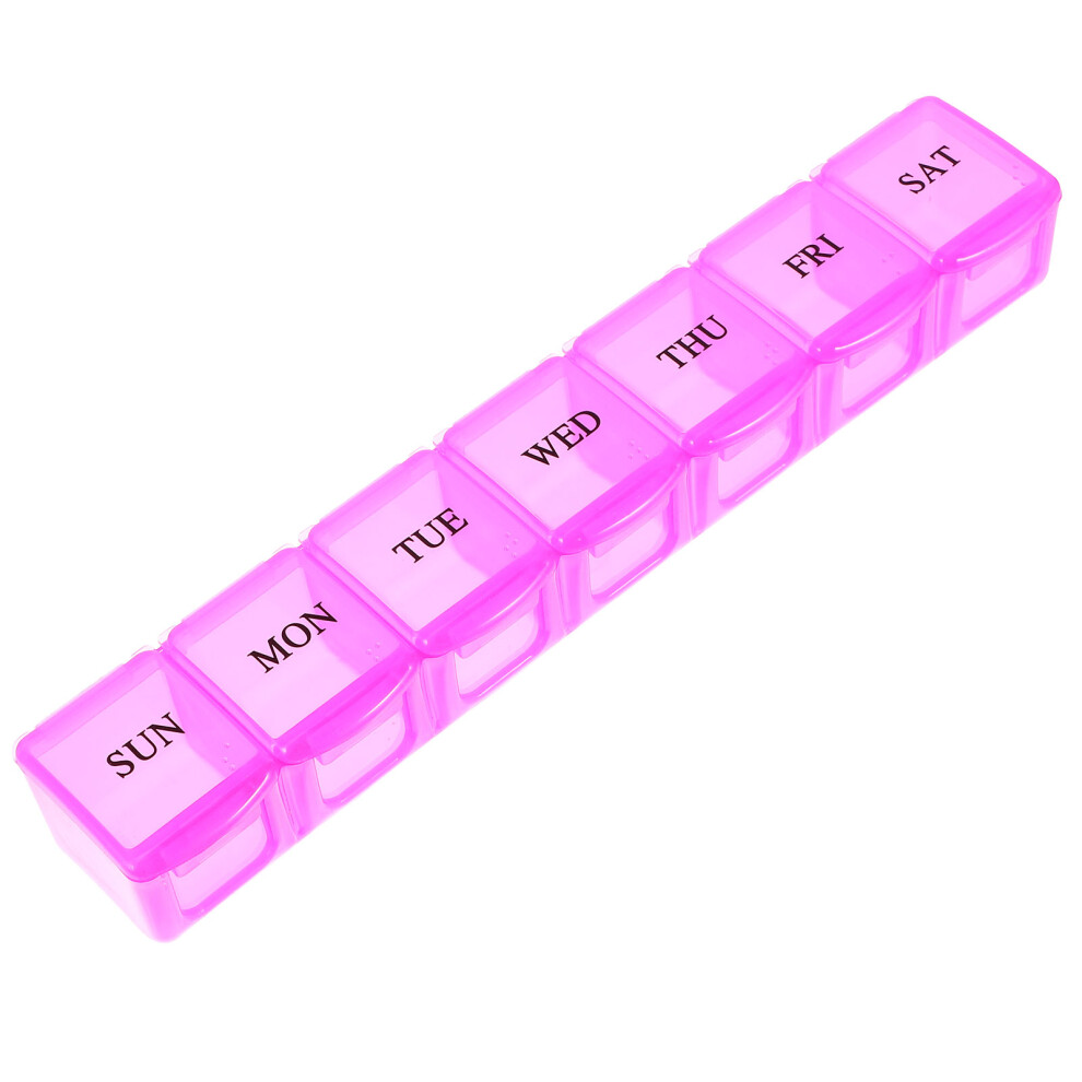 Aboofan Pill Box Travel Case Daily Organizer Compartment