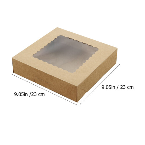 5Stk Back- Dessertverpackungsbox Mit Hellbraun 1