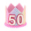 Gradient Rainbow 50Th Birthday Party Hats 9