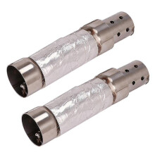 Silent Baffle Exhaust Pipe Muffler for Shortshots and Sideshots Engineered for Quiet Motorcycles