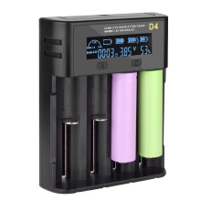 4 Slots Lcd Display Batterieladegerät Für Aa Aaa C F6 Usb