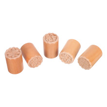 5Pcs Wood Dessert Baking Stampers Sushi Making Tool