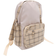 Rucksack Kariertes Muster Große Kapazität Schultertasche