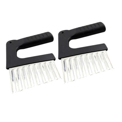 2Pcs Stainless Cutter Crinkle Cutting Tool For Potatoes
