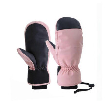 (M, Pink) Snowboard Gloves Mittens Warm Touch Screen Waterproof Ski Gloves