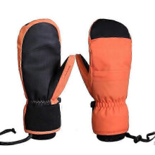 (XL, Orange) Snowboard Gloves Mittens Warm Touch Screen Waterproof Ski Gloves